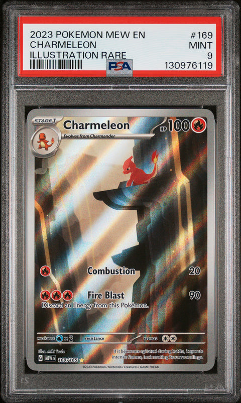 2023 Pokemon Mew En-151 #169 Charmeleon Illustration Rare PSA 9