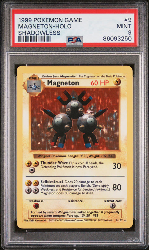 1999 Pokemon Game Magneton-Holo #9 PSA 9