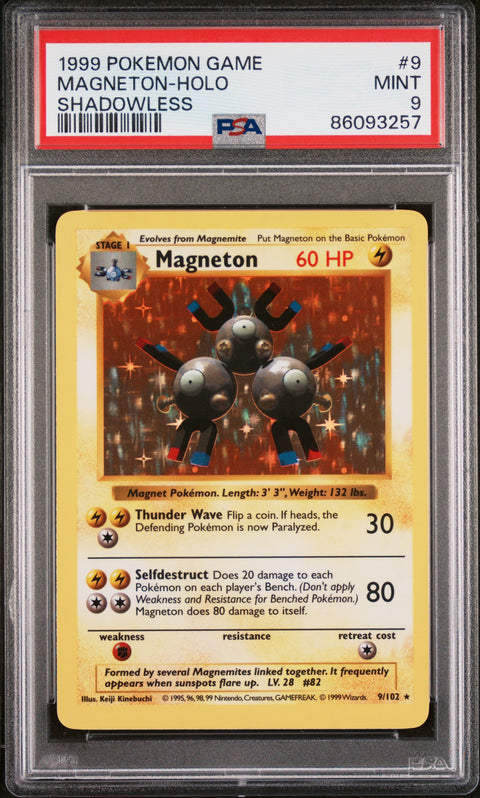 1999 Pokemon Game Magneton-Holo #9 PSA 9