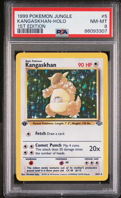 1999 Pokemon Jungle Kangaskhan-Holo #5 PSA 8