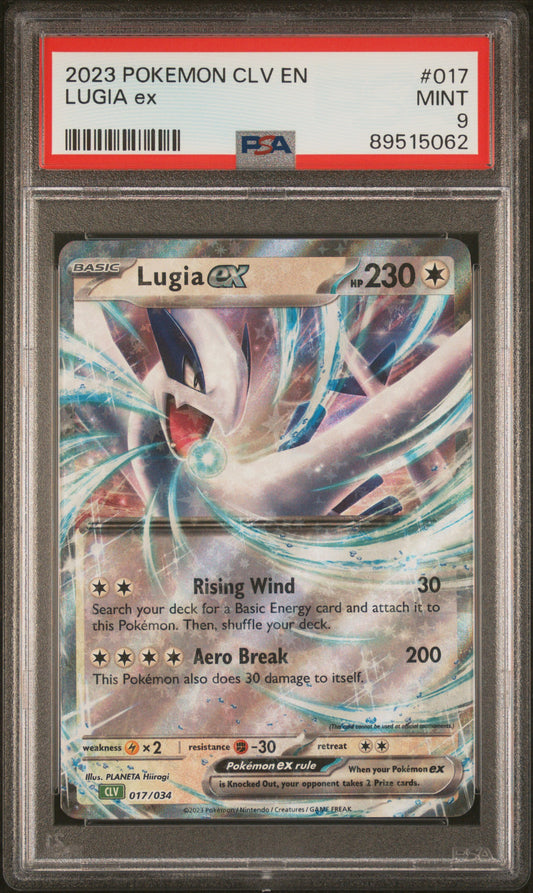2023 Pokemon Clv-Trading Card Game Classic Venusaur & Lugia Ex Deck #017 Lugia Ex PSA 9