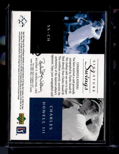 2002 SP Game Used #CH Charles Howell III Signature Swings