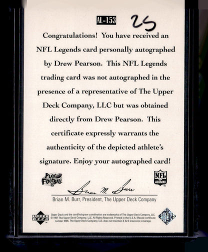 1997 Upper Deck Legends #AL-153 Drew Pearson Autographs