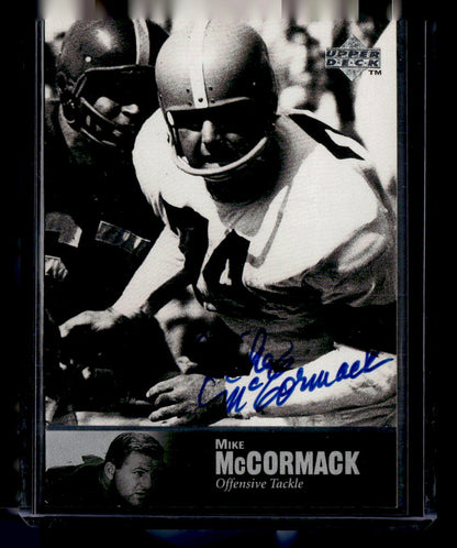 1997 Upper Deck Legends #AL-50 Mike McCormack Autographs