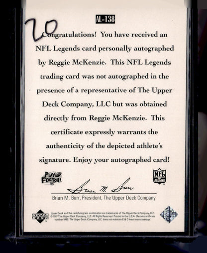 1997 Upper Deck Legends #AL-138 Reggie McKenzie Autographs