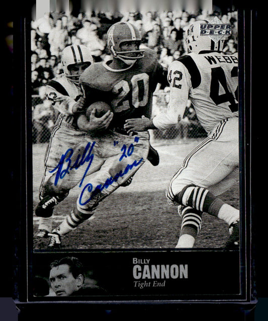 1997 Upper Deck Legends #AL-83 Billy Cannon Autographs