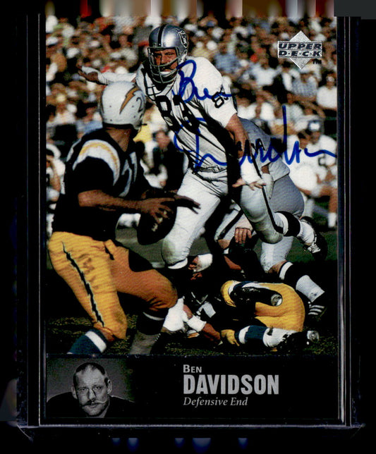 1997 Upper Deck Legends #AL-96 Ben Davidson Autographs