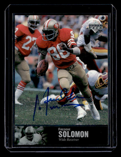 1997 Upper Deck Legends #AL-167 Freddie Solomon Autographs