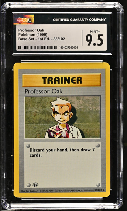1999 Base Set - 1st Ed. #88/102 Professor Oak CGC 9.5