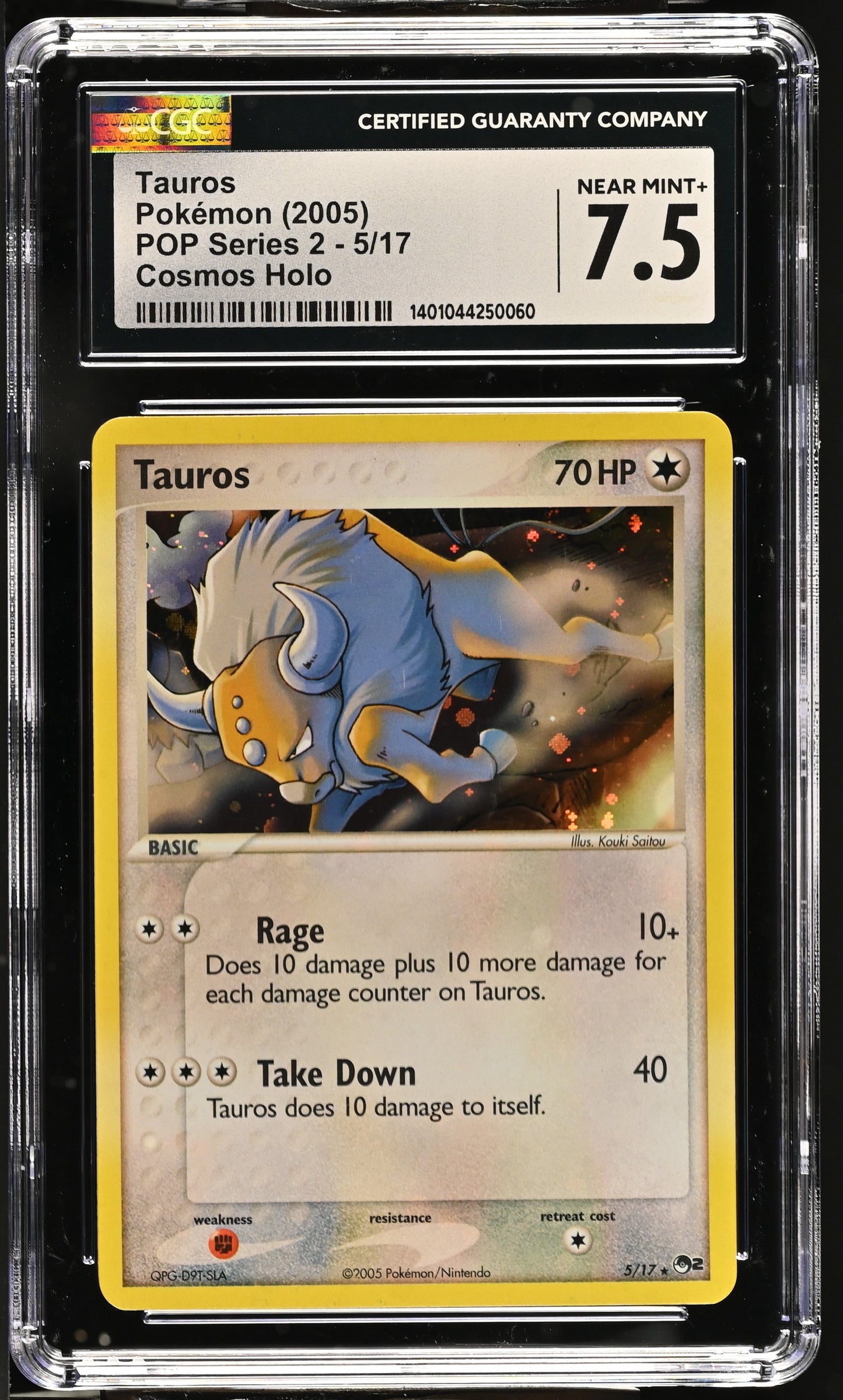 2005 POP Series 2 #5/17 Tauros CGC 7.5
