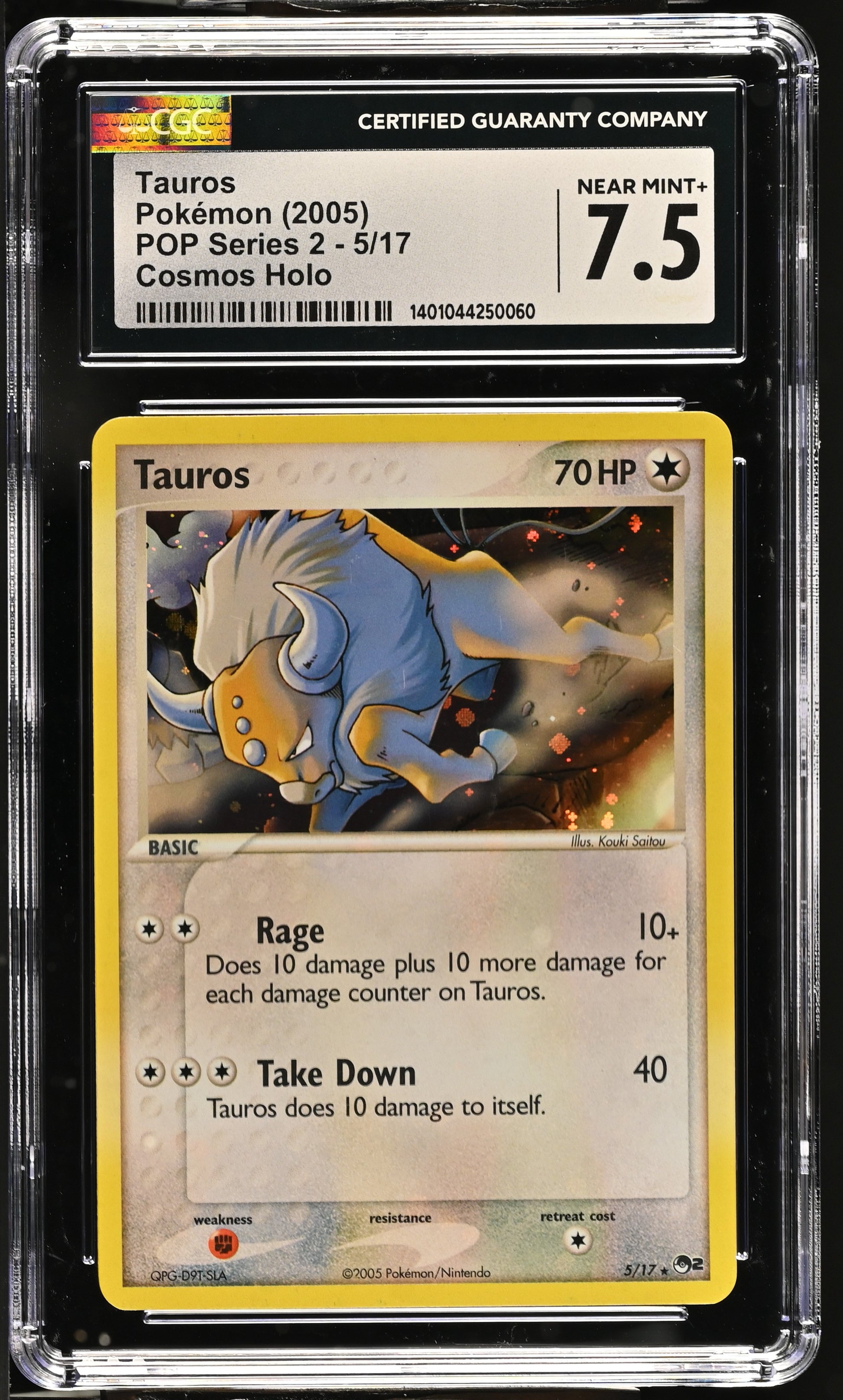 2005 POP Series 2 #5/17 Tauros CGC 7.5