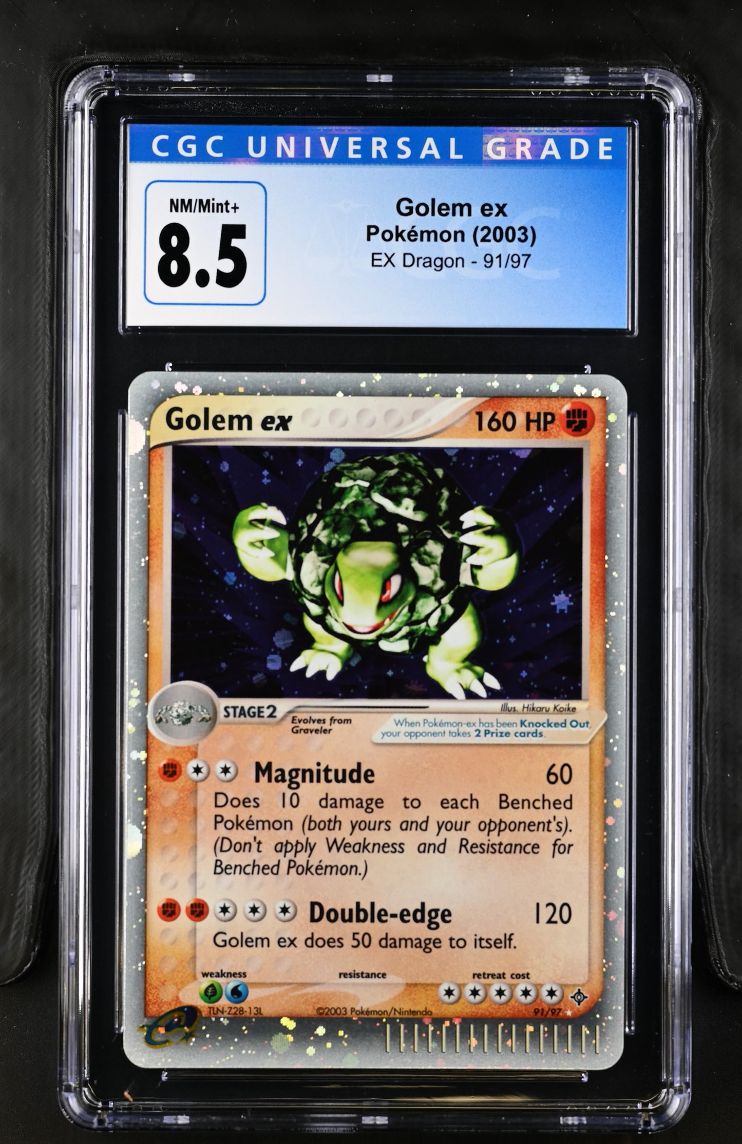 2003 EX Dragon #91/97 Golem ex CGC 8.5