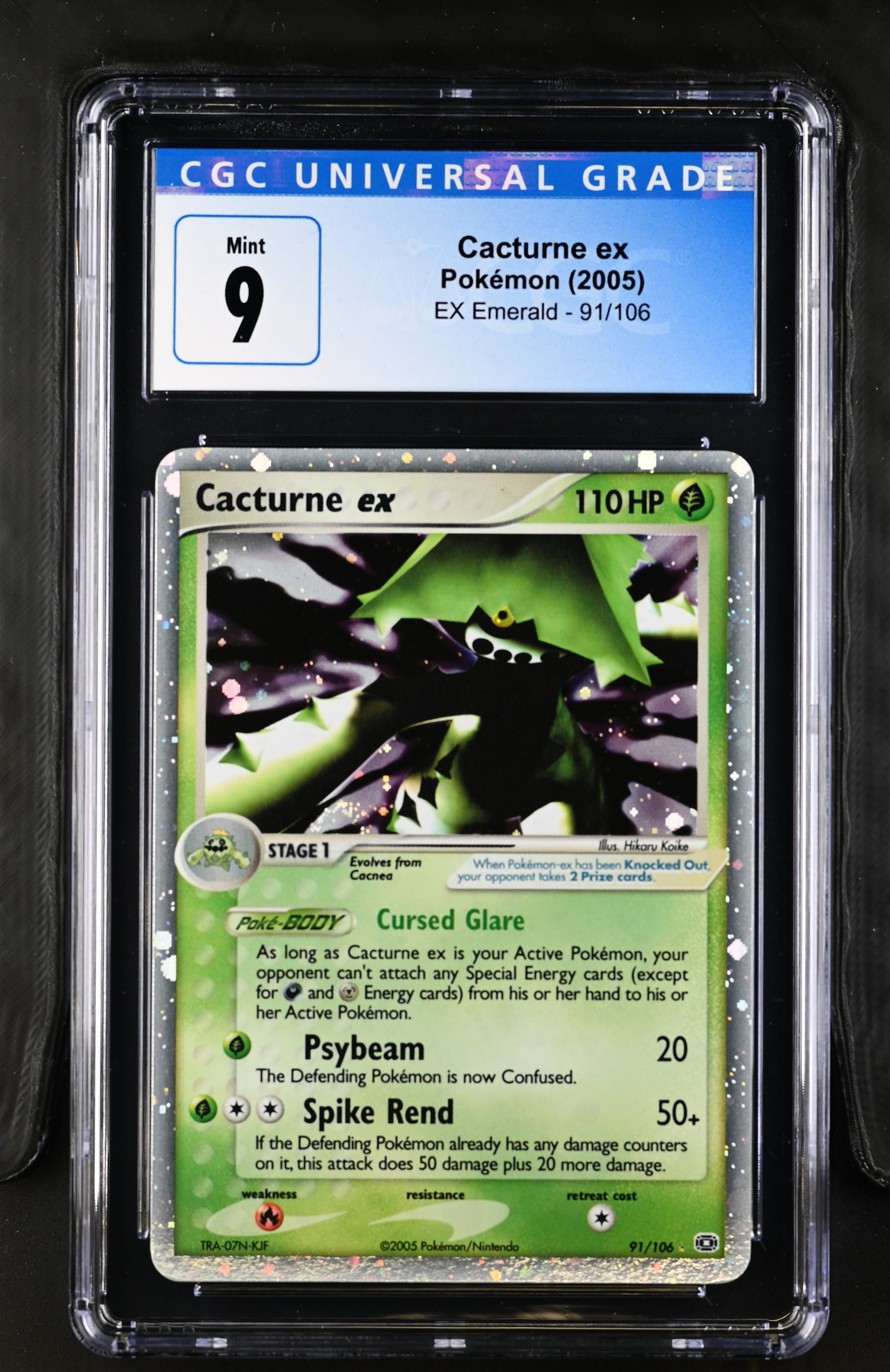 2005 EX Emerald #91/106 Cacturne ex CGC 9