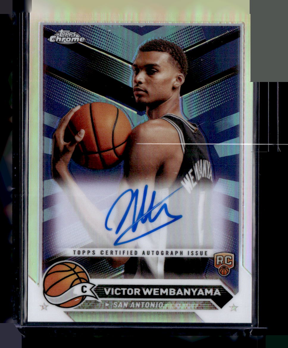 2023-24 Topps Chrome #CG-VW Victor Wembanyama Autographs Refractors