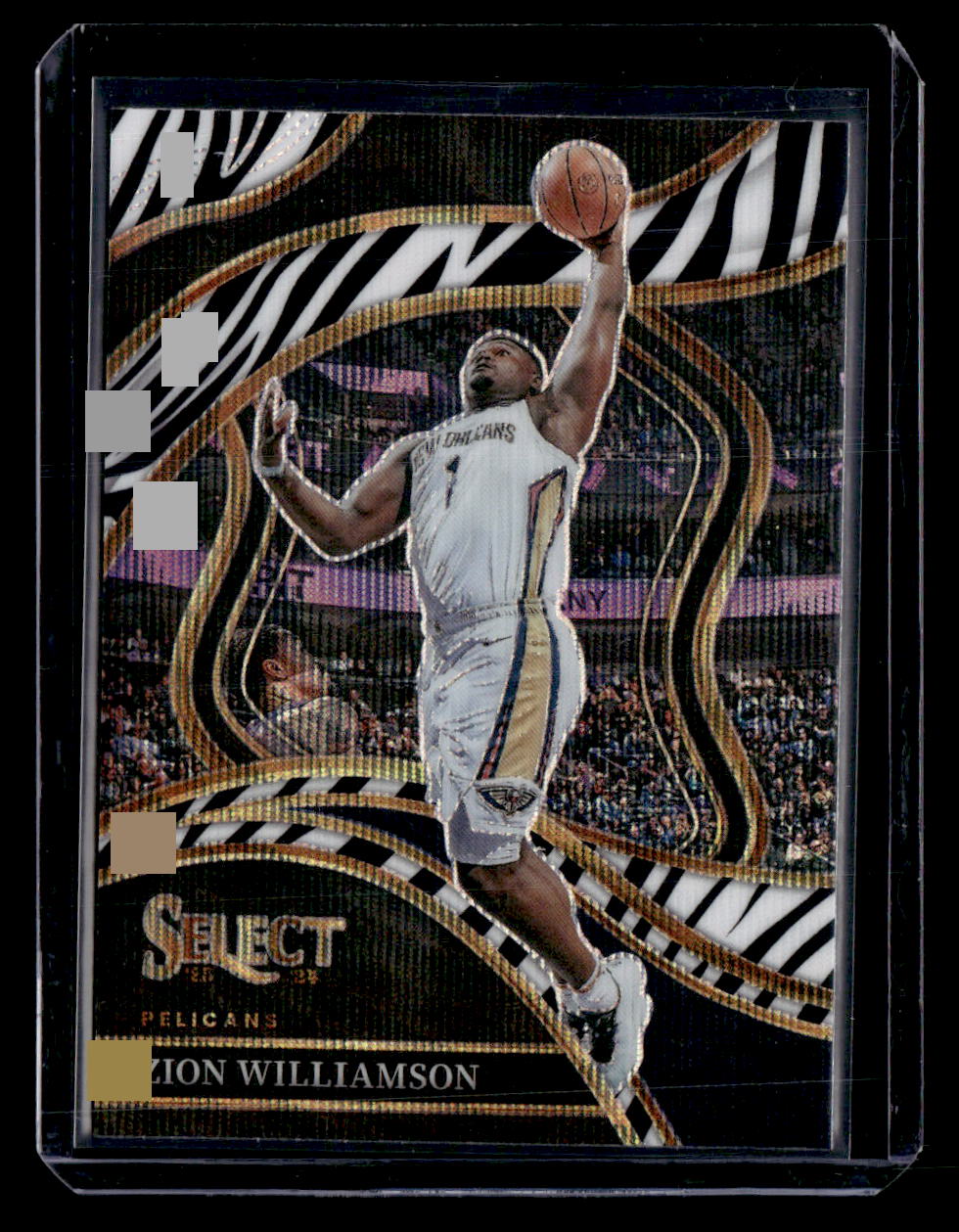 2023-24 Panini Select #236 Zion Williamson Zebra Prizms