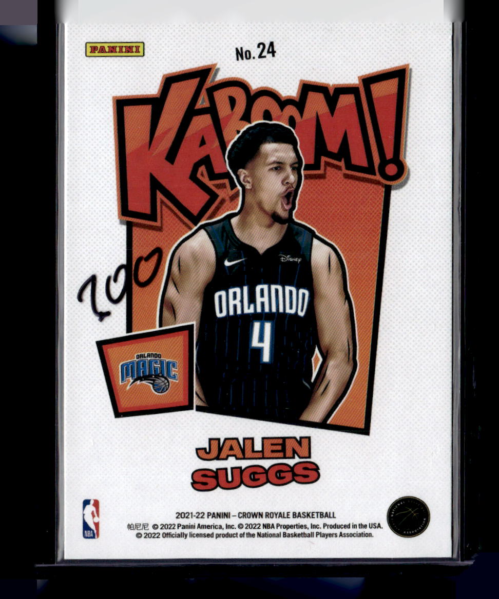 2021-22 Panini Crown Royale #24 Jalen Suggs Kaboom