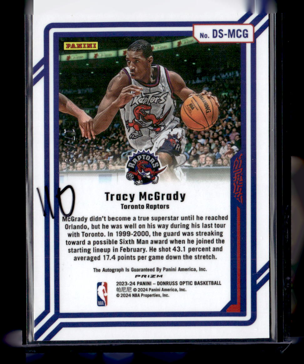2023-24 Donruss Optic - Dominators Signatures #DS-MCG Tracy McGrady #/49