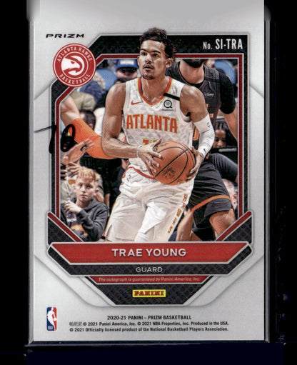 2020-21 Panini Prizm #SI-TRA Trae Young Signatures Prizms Choice