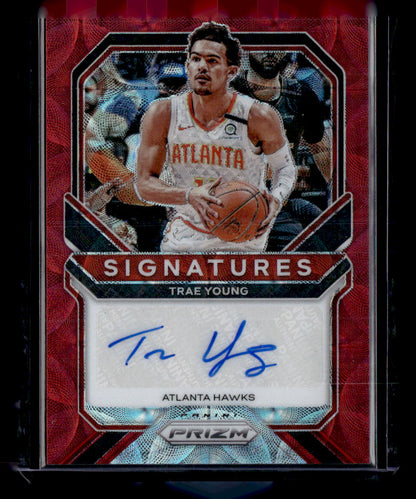 2020-21 Panini Prizm #SI-TRA Trae Young Signatures Prizms Choice