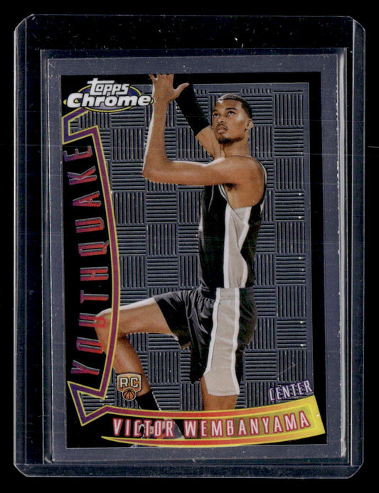 2023-24 Topps Chrome #YQ-1 Victor Wembanyama Youthquake