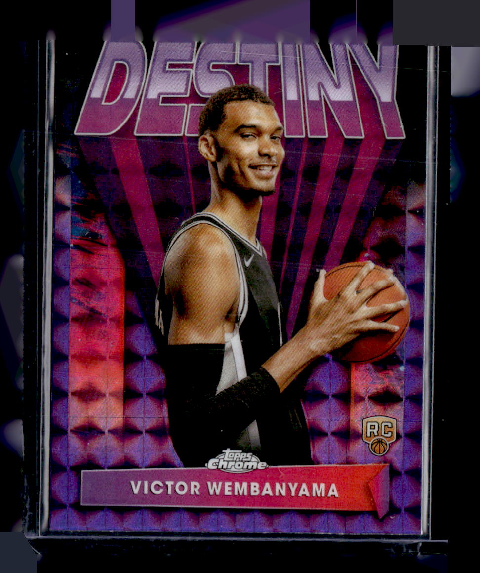 2023-24 Topps Chrome #D-1 Victor Wembanyama Destiny Geometric Purple