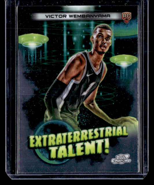 2023-24 Topps Chrome Cosmic #ET-16 Victor Wembanyama Extraterrestrial Talent