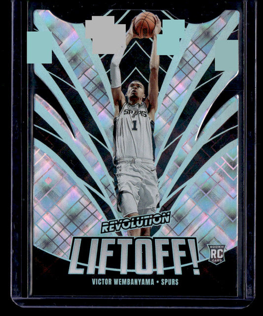 2023-24 Panini Revolution #6 Victor Wembanyama Liftoff! Cosmic #/99
