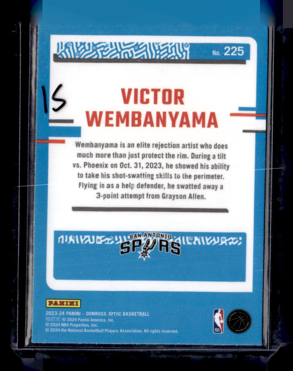 2023-24 Donruss Optic #225 Victor Wembanyama