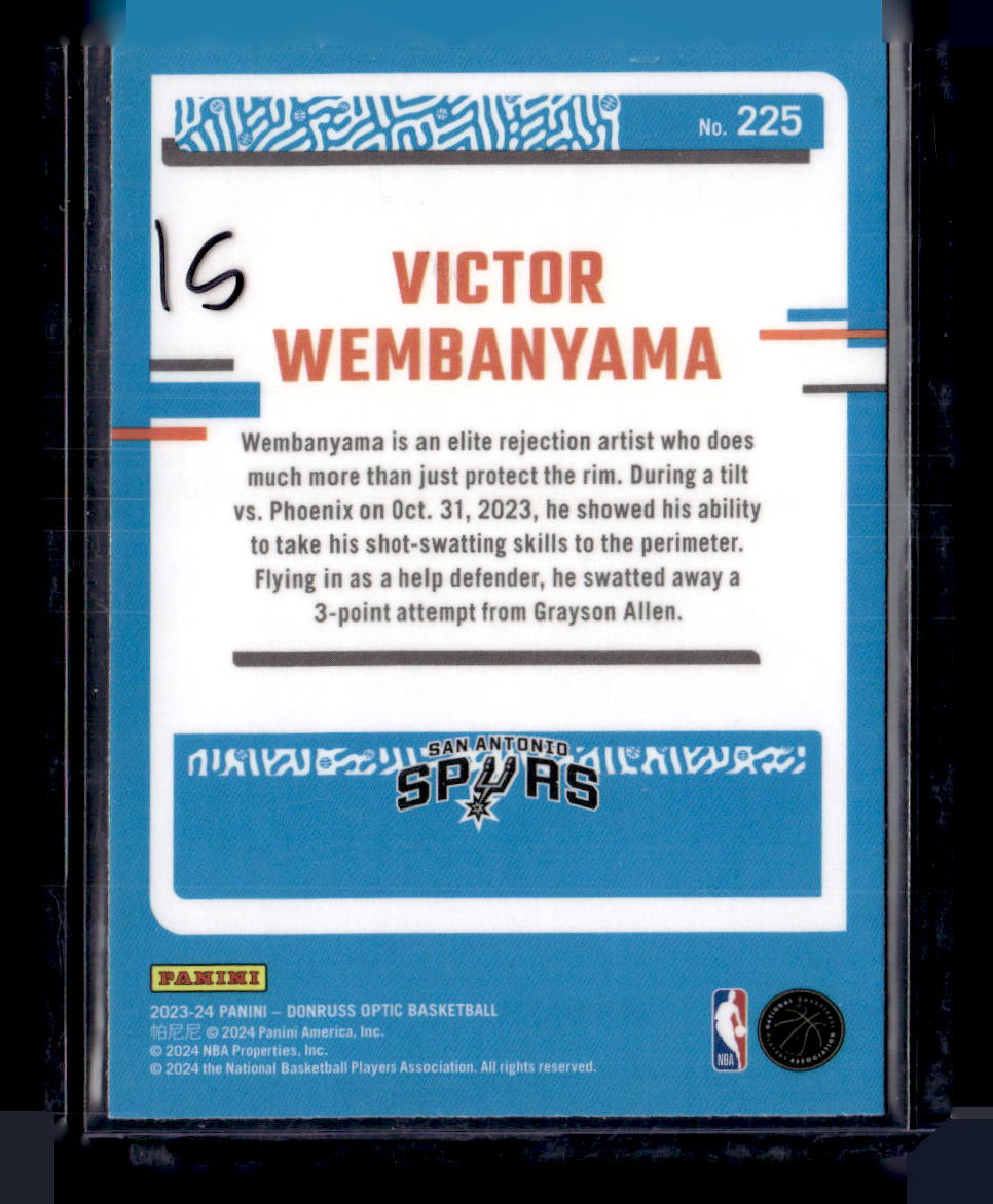 2023-24 Donruss Optic #225 Victor Wembanyama