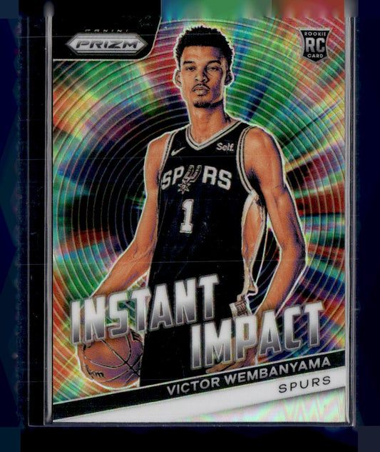 2023-24 Panini Prizm #3 Victor Wembanyama Instant Impact Prizms Silver