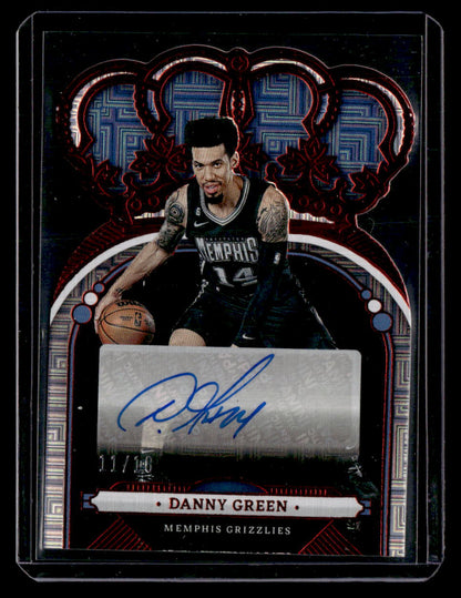 2022-23 Panini Crown Royale #CA-DGR Danny Green Crown Autographs Asia Red #/18