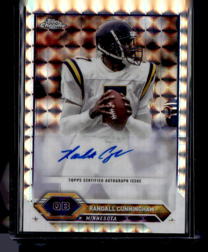 2024 Topps Chrome #TCA-RC Randall Cunningham Autograph Variation