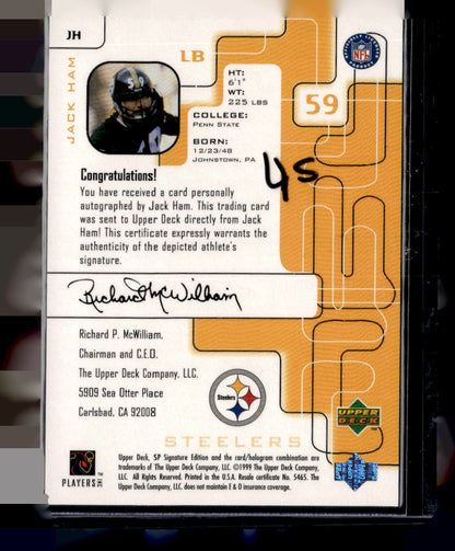 1999 SP Signature #JH Jack Ham Autographs