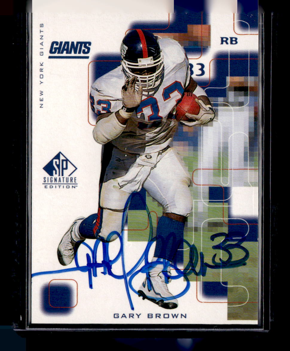 1999 SP Signature #GB Gary Brown Autographs