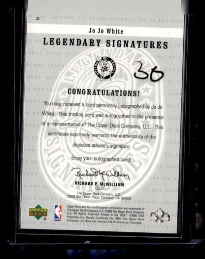 1999-00 Upper Deck Legends #JJ Jo Jo White Legendary Signatures