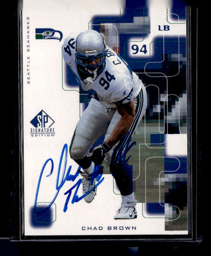 1999 SP Signature #LB Chad Brown Autographs