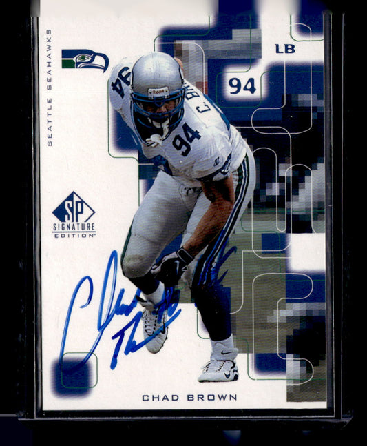 1999 SP Signature #LB Chad Brown Autographs