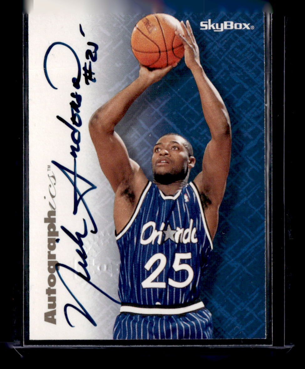 1996-97 SkyBox Premium #NNO Nick Anderson Autographics Black Ink