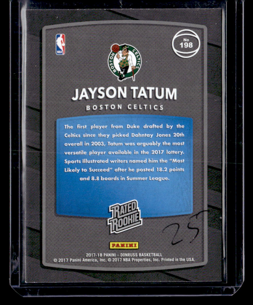 2017-18 Donruss #198 Jayson Tatum