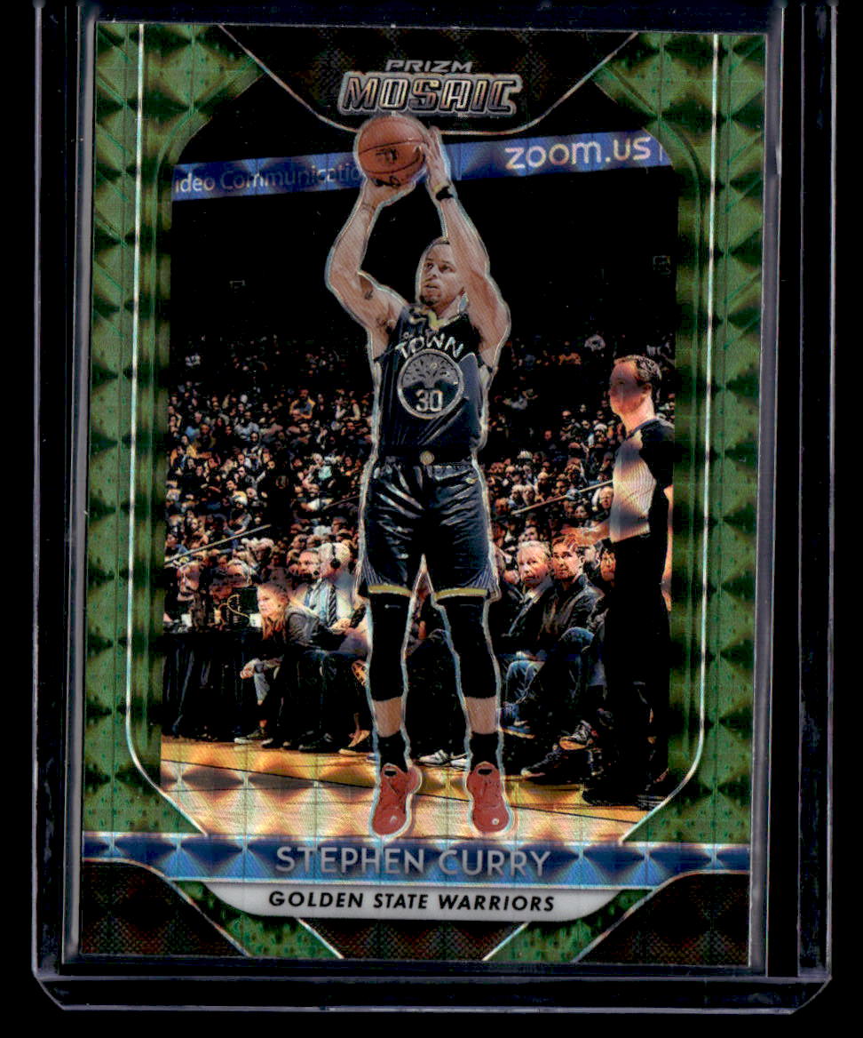 2018-19 Panini Mosaic Prizm #90 Stephen Curry Green