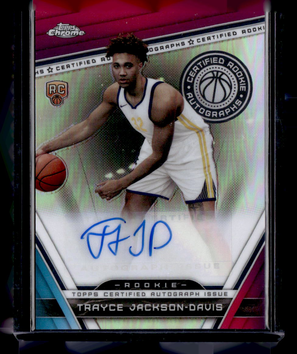 2023-24 Topps Chrome #CRA-TJD Trayce Jackson-Davis Certified Rookie Autographs