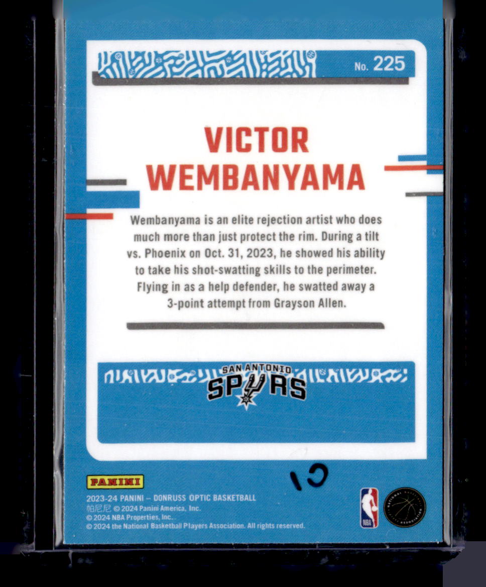 2023-24 Donruss Optic #225 Victor Wembanyama