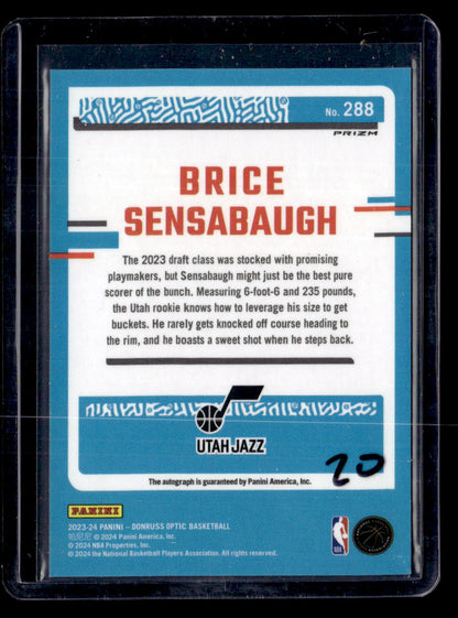 2023-24 Donruss Optic #288 Brice Sensabaugh Holo