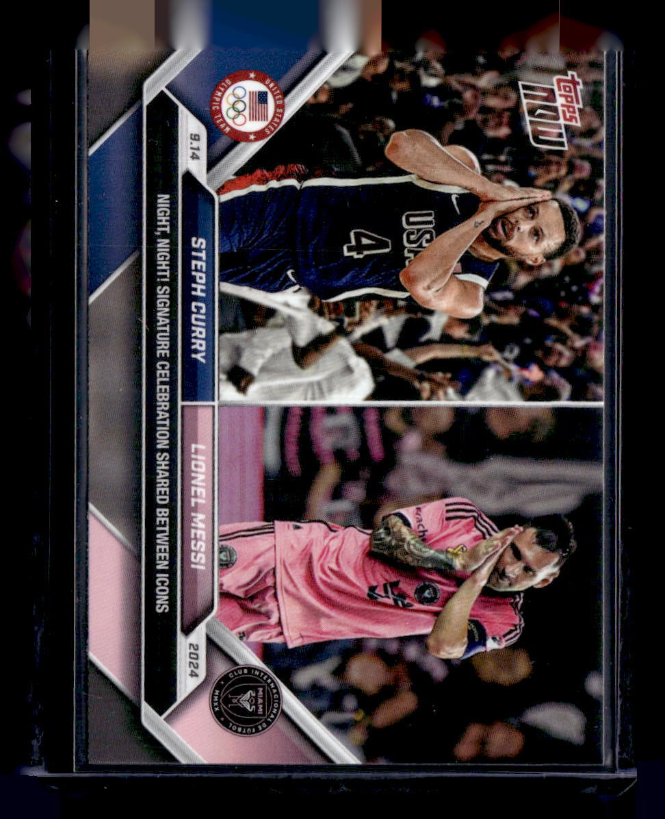 2024 Topps Now MLS #128 Steph Curry / Lionel Messi PR110182