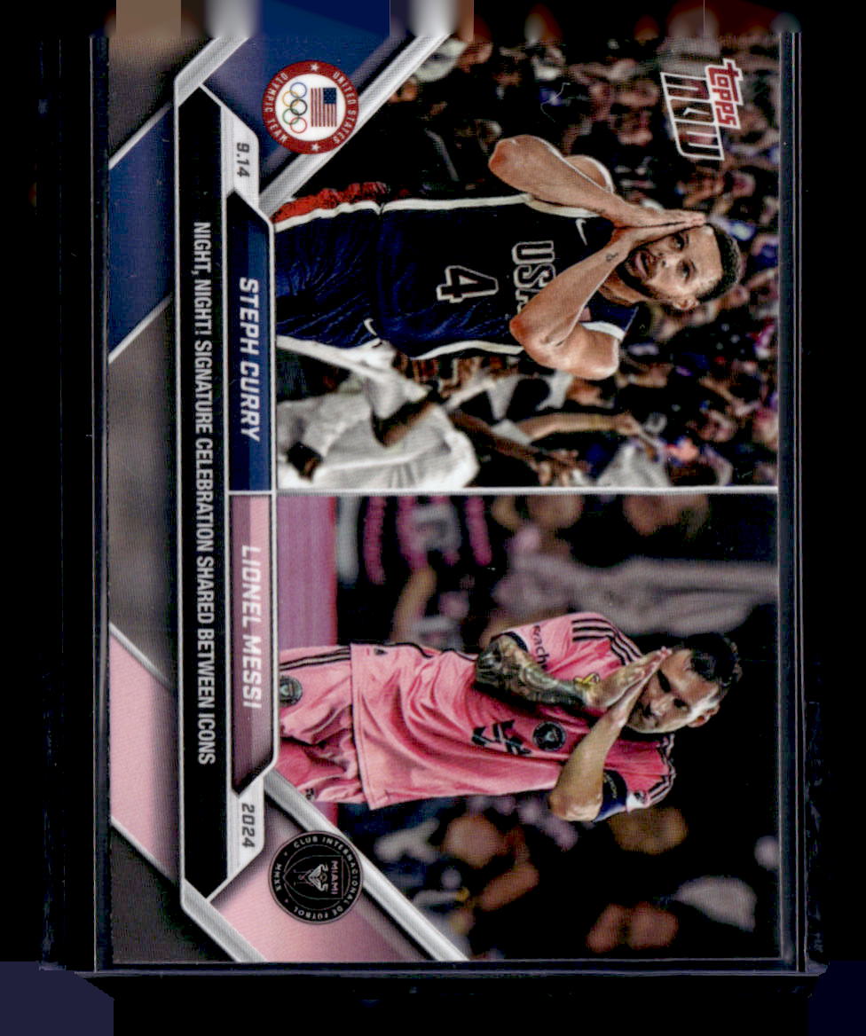2024 Topps Now MLS #128 Steph Curry / Lionel Messi PR110182