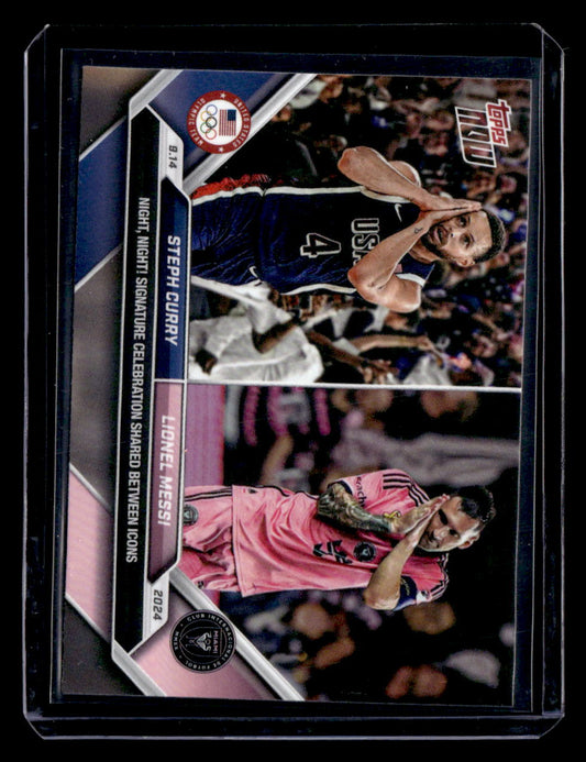 2024 Topps Now MLS #128 Steph Curry / Lionel Messi PR110182