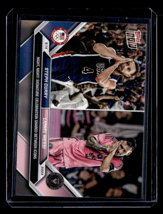 2024 Topps Now MLS #128 Steph Curry / Lionel Messi PR110182