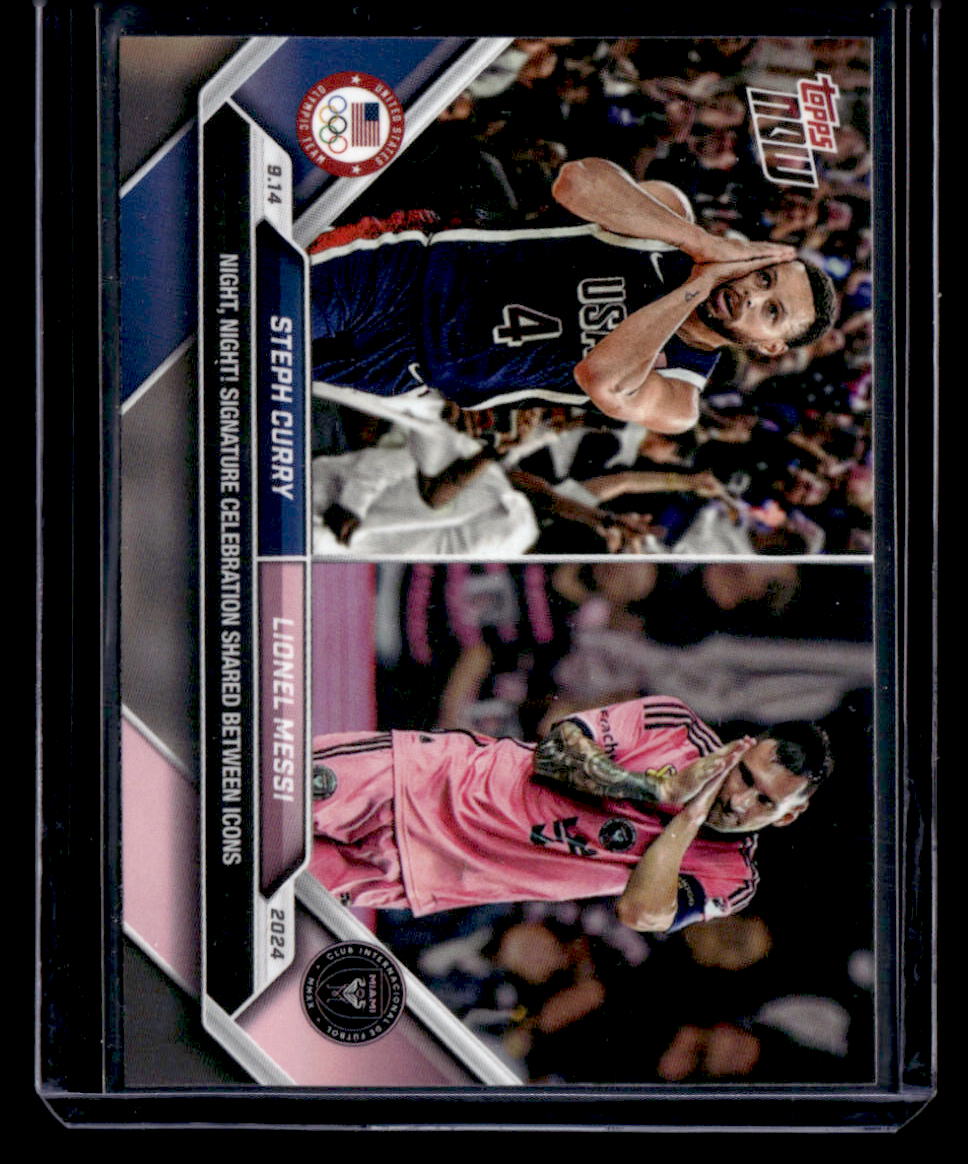 2024 Topps Now MLS #128 Steph Curry / Lionel Messi PR110182