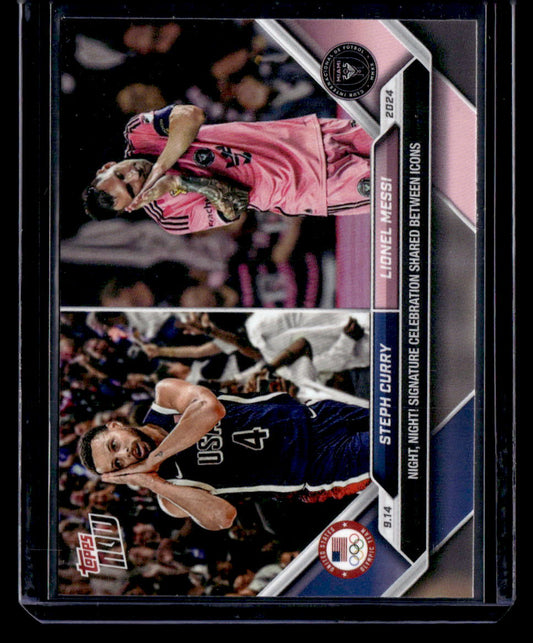 2024 Topps Now MLS #128 Steph Curry / Lionel Messi PR110182
