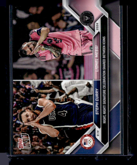 2024 Topps Now MLS #128 Steph Curry / Lionel Messi PR110182